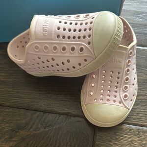 Native Pink Perforated Water Shoes Slip-On